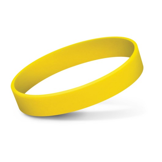 Embossed Silicone Bands Yellow